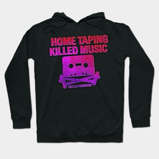 home taping killed music (purplish) Hoodie